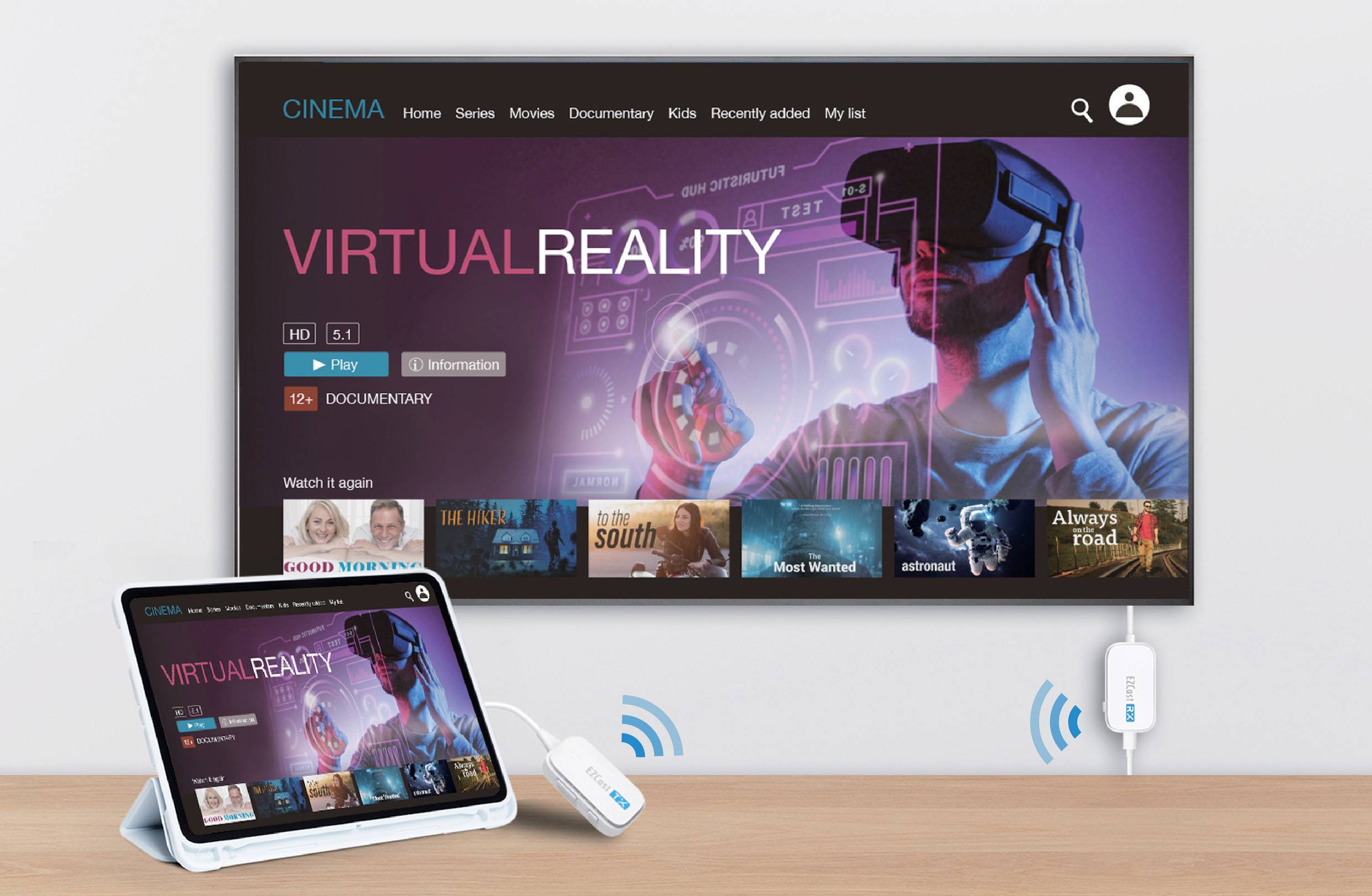 EZCast BC-1 & R-1 Clé de streaming HDMI