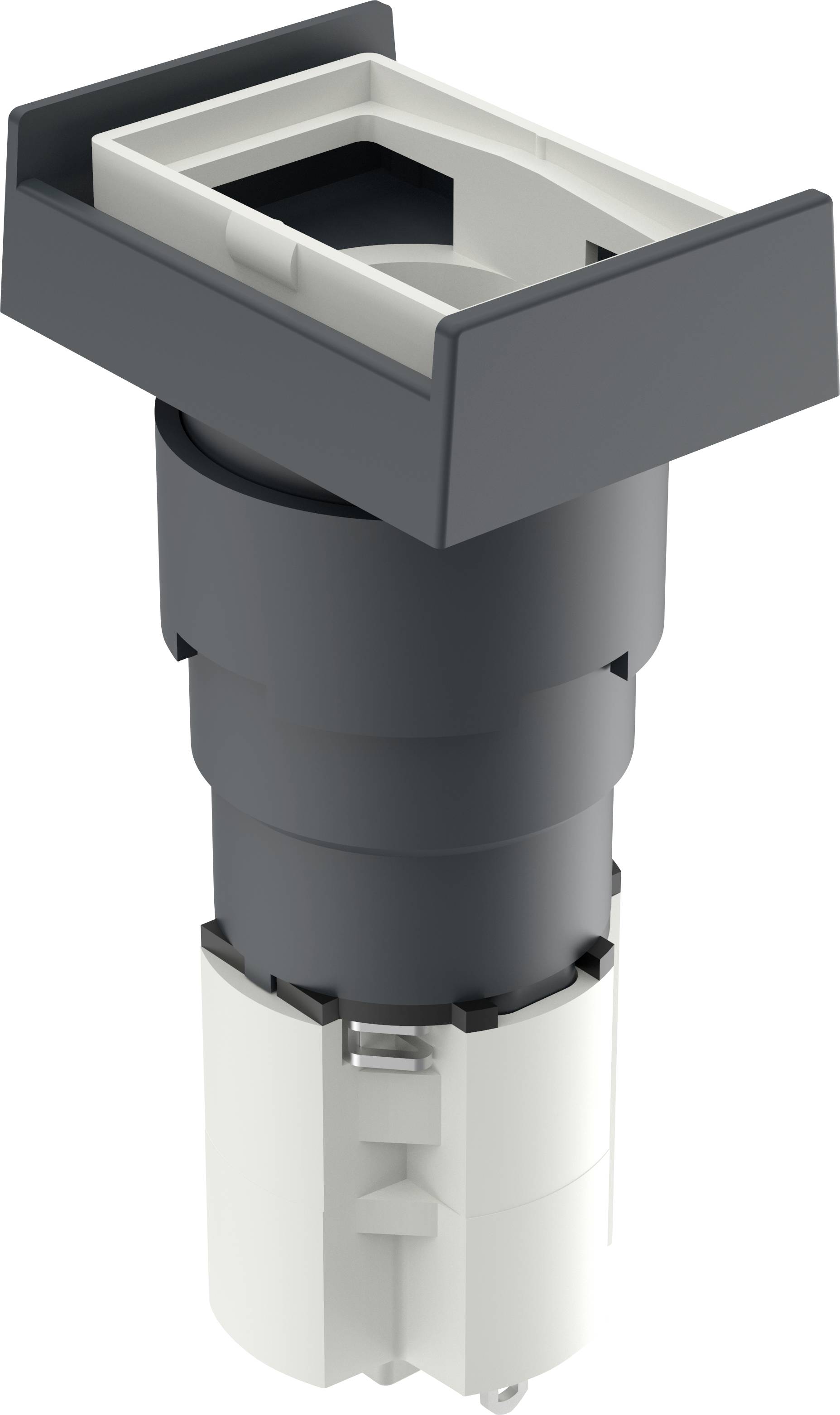 RAFI 1.15.108.151/0000 LUMOTAST 75 Bouton-poussoir lumineux à rappel 230 V 4 A à accrochage (L x l x H) 24 x 18 x 49 mm IP40