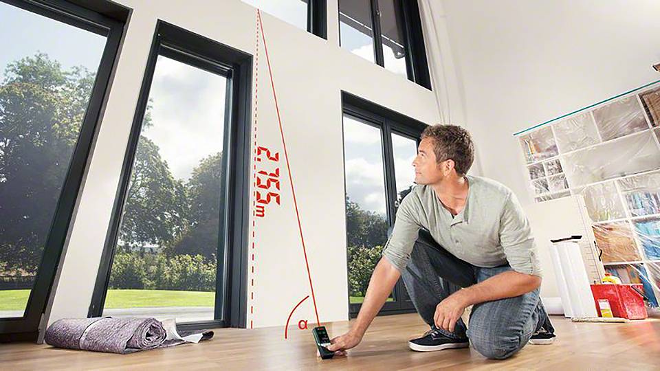 Bosch Home and Garden AdvancedDistance 50C Télémètre laser Bluetooth, écran tactile 50 m