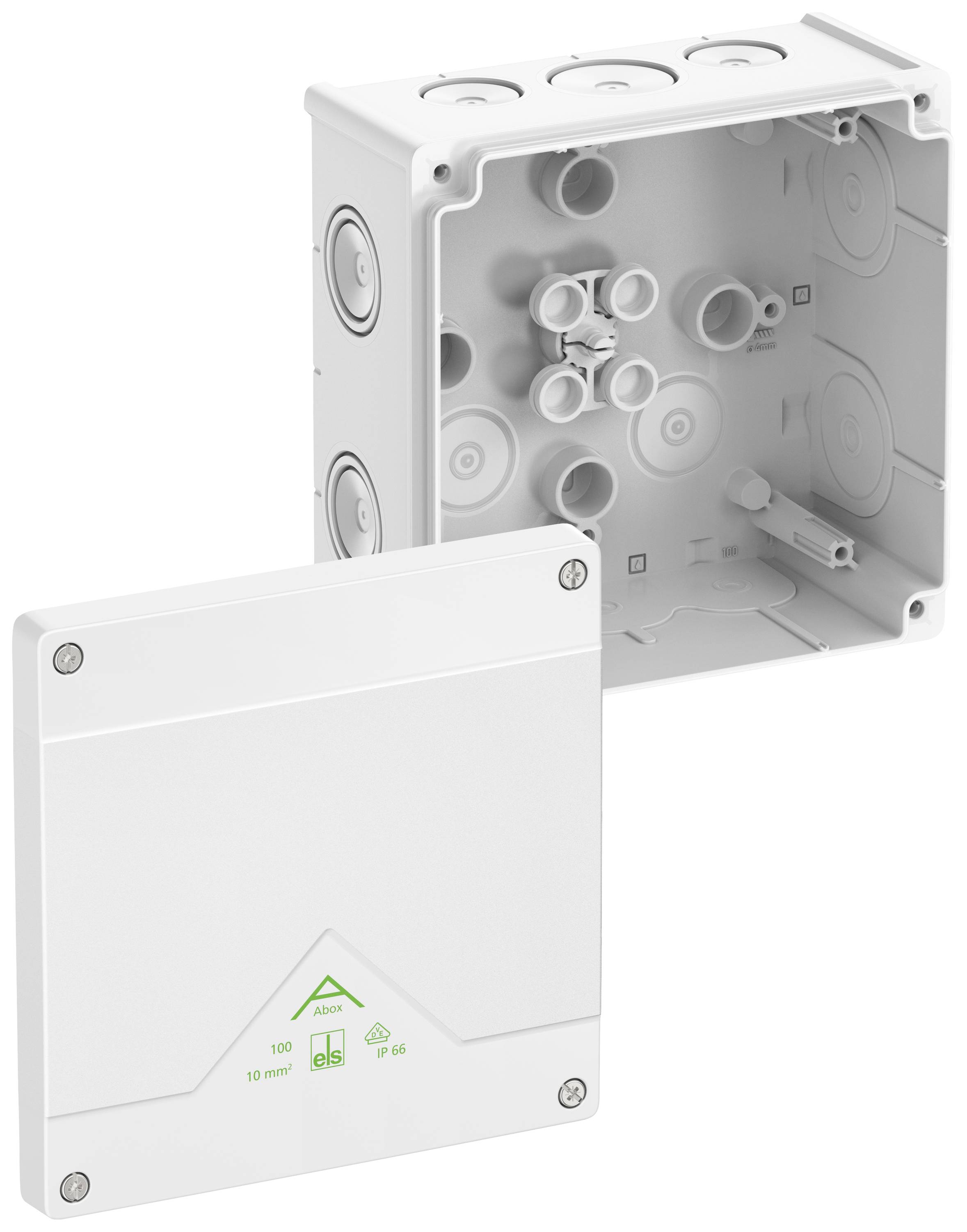 Spelsberg 81010001 Boîte de dérivation (L x l x H) 152 x 152 x 80 mm blanc IP66 1 pc(s)