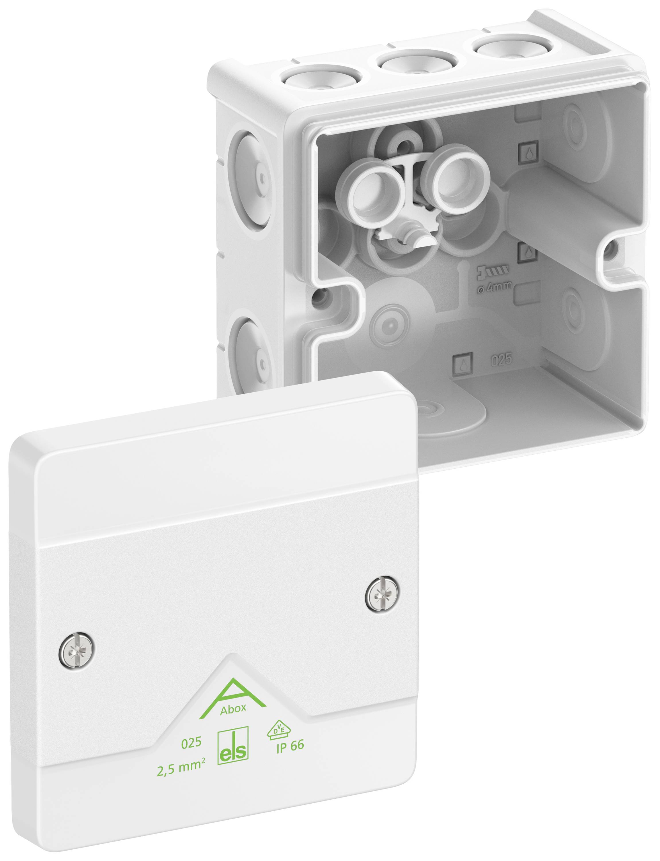 Spelsberg 80210001 Boîte de dérivation (L x l x H) 85 x 85 x 52 mm blanc IP66 1 pc(s)