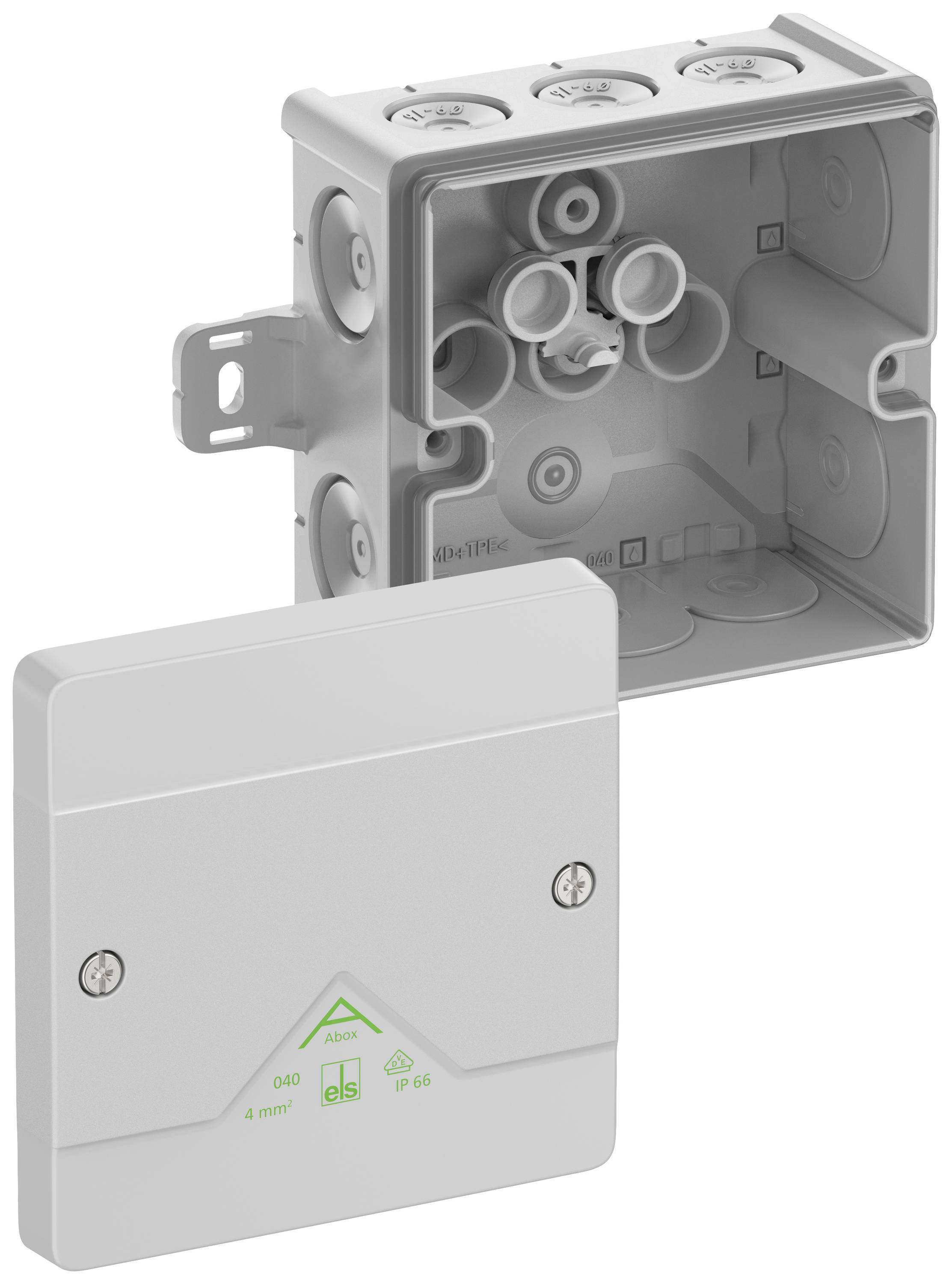 Spelsberg 80440101 Boîte de dérivation (L x l x H) 102 x 102 x 57 mm gris IP66 1 pc(s)