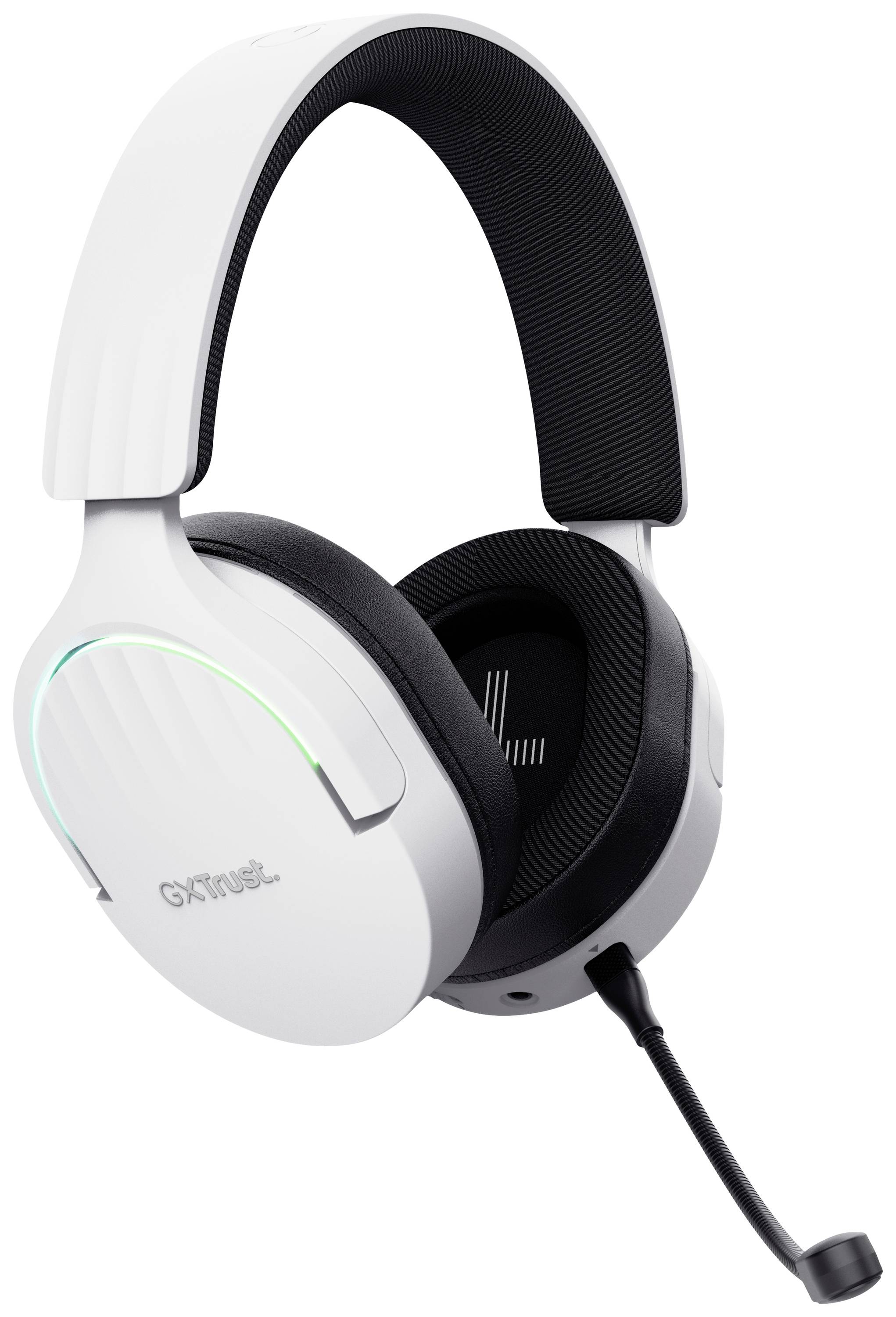 Trust GXT491 FAYZO Micro-casque supra-auriculaire Bluetooth Virtual Surround blanc son surround, mise en sourdine du microphone
