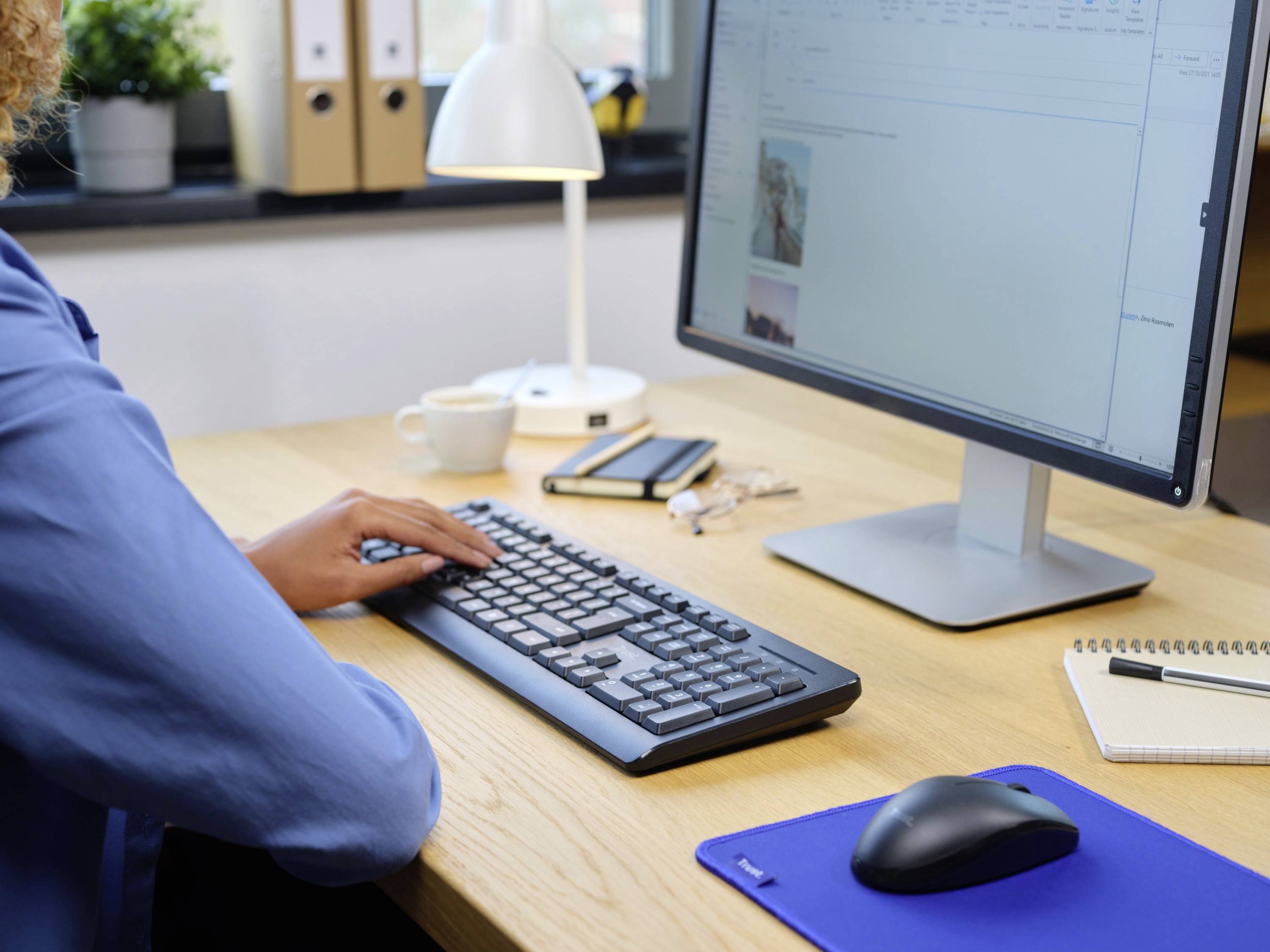 Trust Primo radio Kit souris + clavier allemand, QWERTZ noir