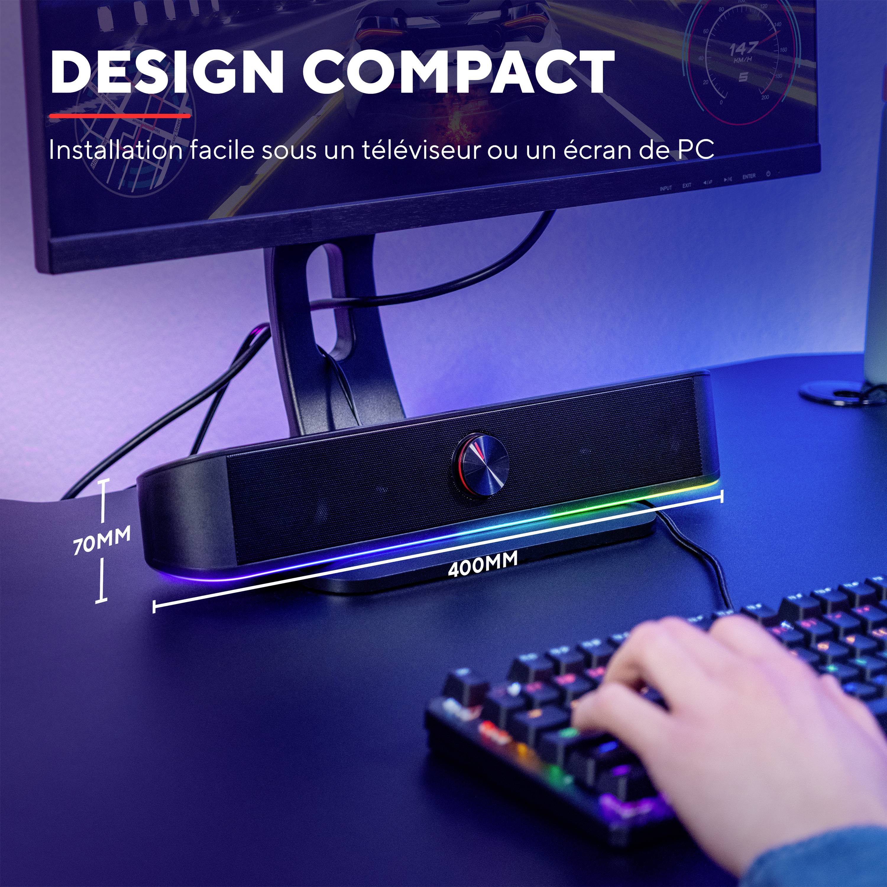 Trust GXT 619 Thorne Enceintes PC USB 6 W noir