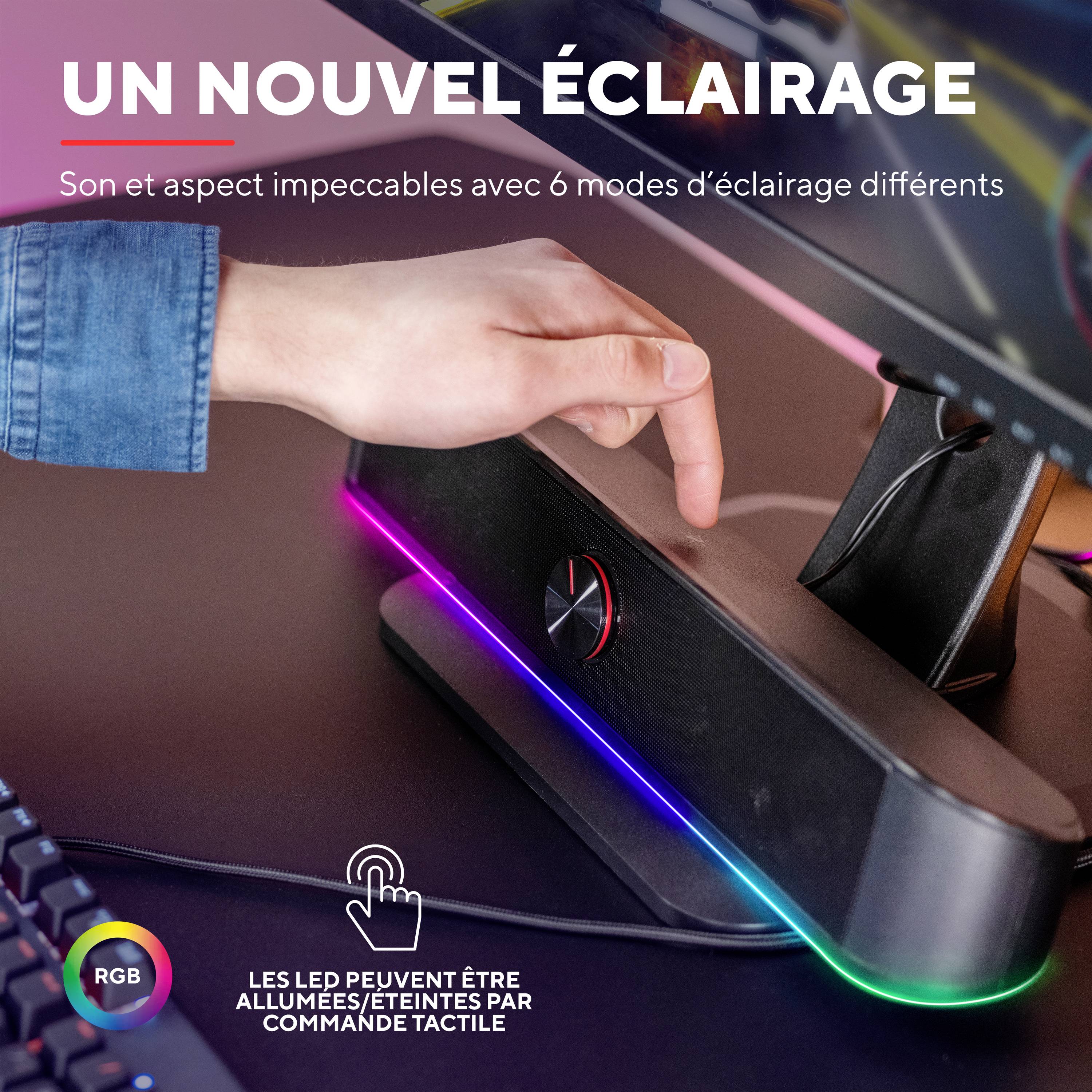 Trust GXT 619 Thorne Enceintes PC USB 6 W noir