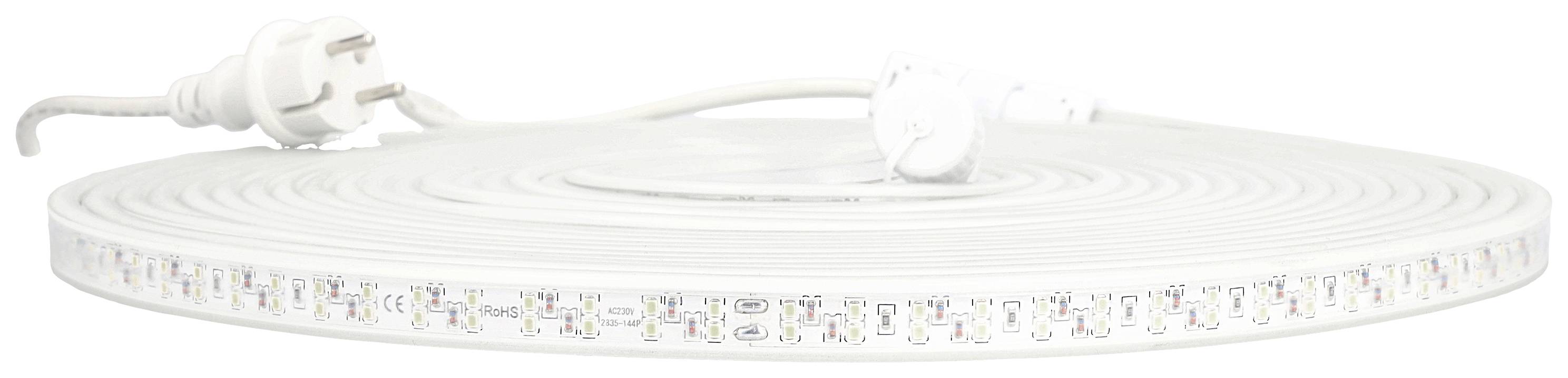 AS Schwabe 46711 Bandeau lumineux à LED CEE: E (A - G) avec connecteur mâle 230 V 25 m blanc naturel 1 pc(s)