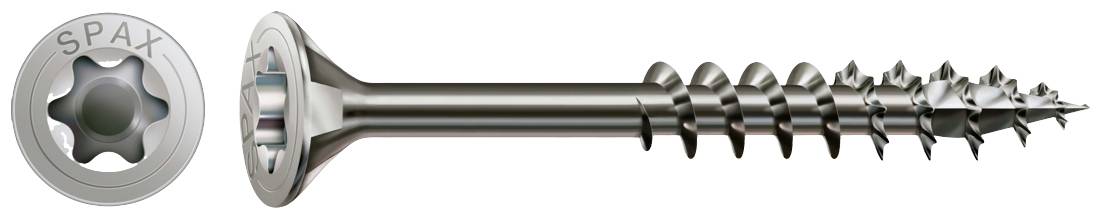 SPAX 0197000600603 Vis à bois 6 mm 60 mm T-STAR plus acier inoxydable A2 100 pc(s)