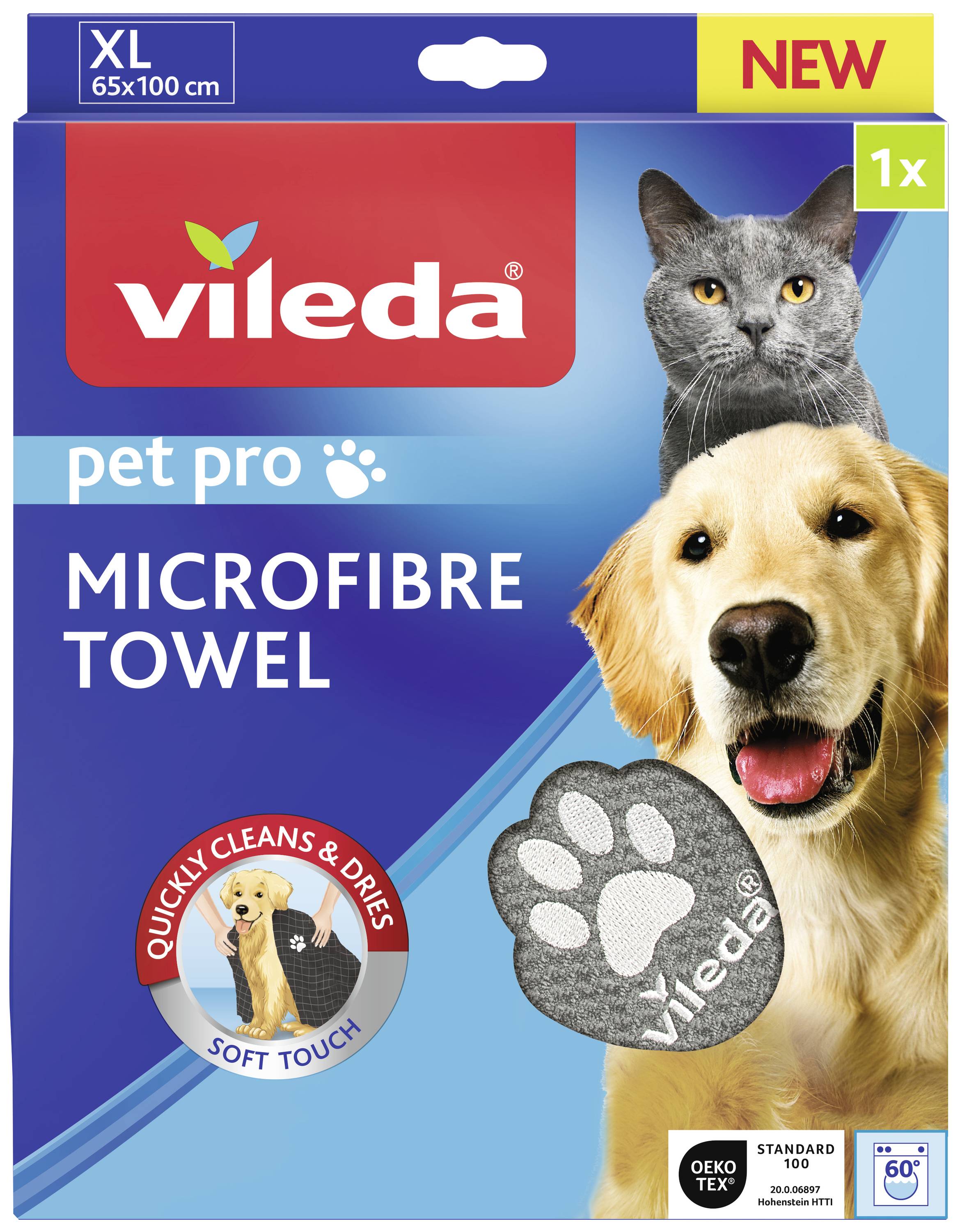 Vileda Pet Pro Microfibre Towel XL Serviette pour animaux 1 pc(s)