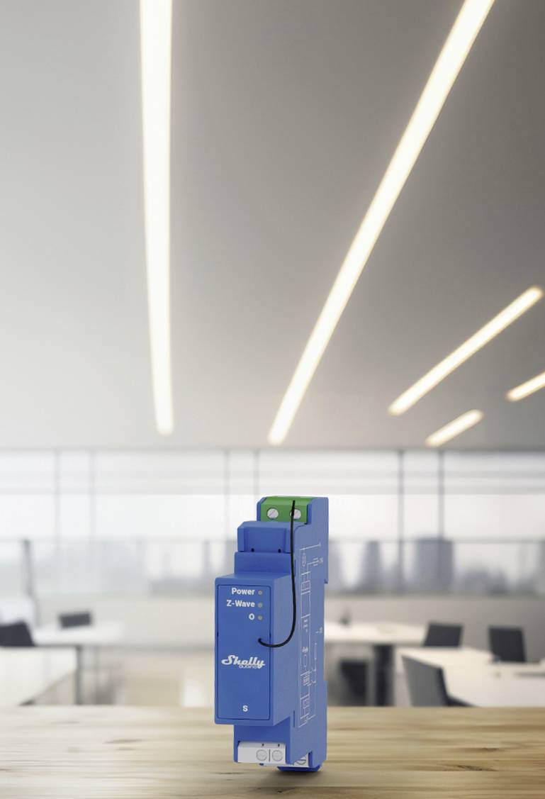 Shelly Qubino Wave PRO 1 Relais pour rail DIN Z-Wave
