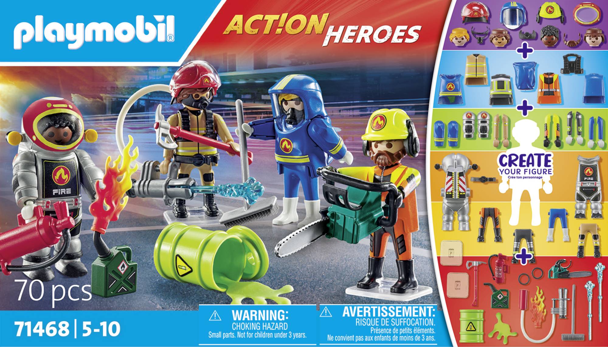 Playmobil® ACT!ON HEROES Pompiers 71468
