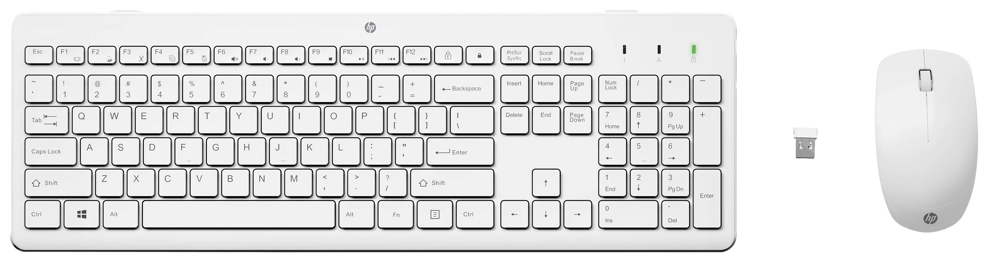 HP 230 sans fil Kit souris + clavier allemand, QWERTZ blanc