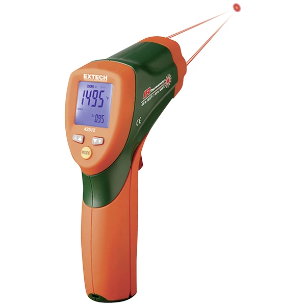 Extech 42512 Thermomètre infrarouge Optique 30:1 -50 - +1000 °C Extech 42512 Thermomètre infrarouge Optique 30:1 -50 - +1000 °C