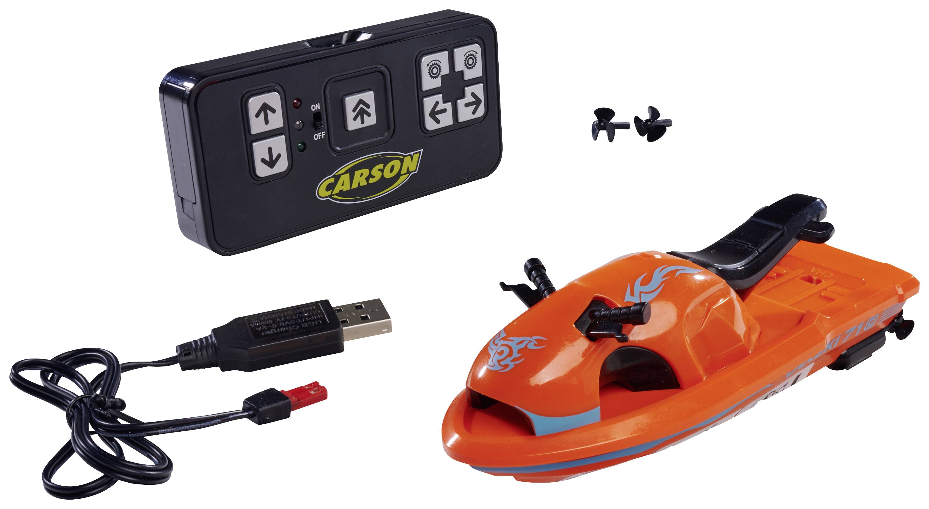 Carson Modellsport Nano Racer Jetski Bateau RC à moteur prêt à fonctionner (RtR) 220 mm