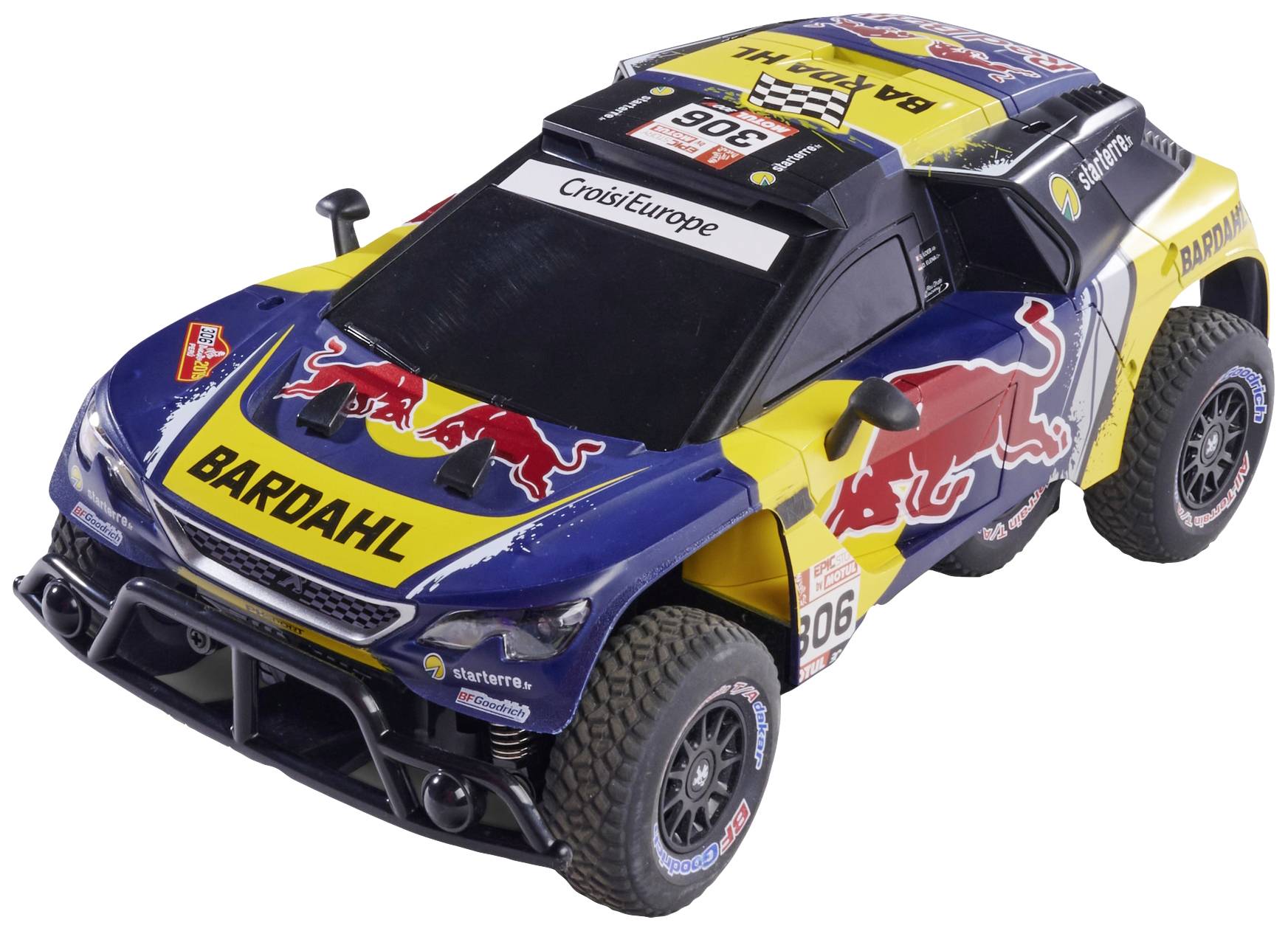 Carson Modellsport 500404311 Peugeot Rally 3008 DKR LOEB 1:16 Auto RC électrique Rally
