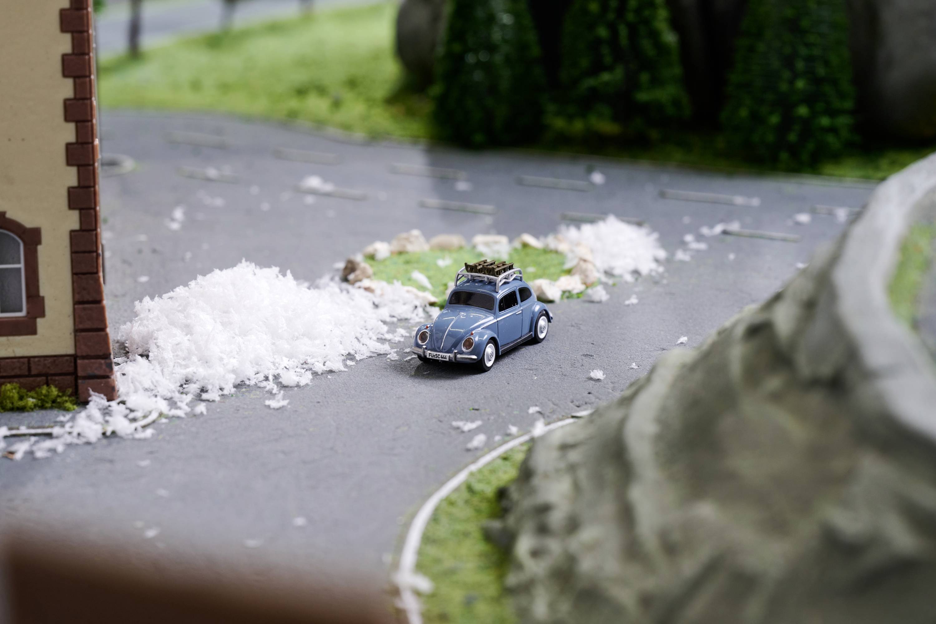 Carson Modellsport 500504149 VW Käfer Wintersport 1:87 Auto RC électrique Voiture de tourisme