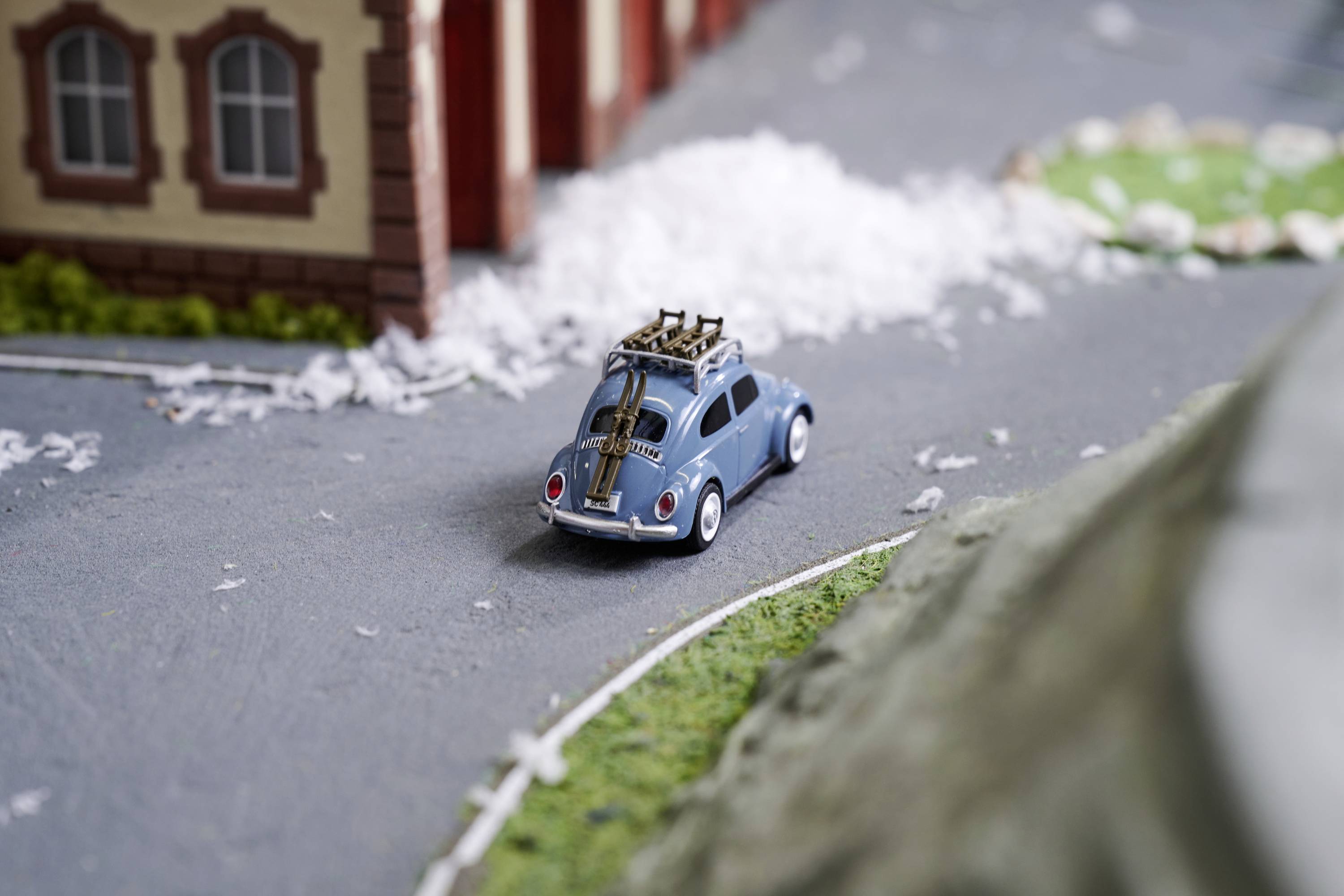 Carson Modellsport 500504149 VW Käfer Wintersport 1:87 Auto RC électrique Voiture de tourisme