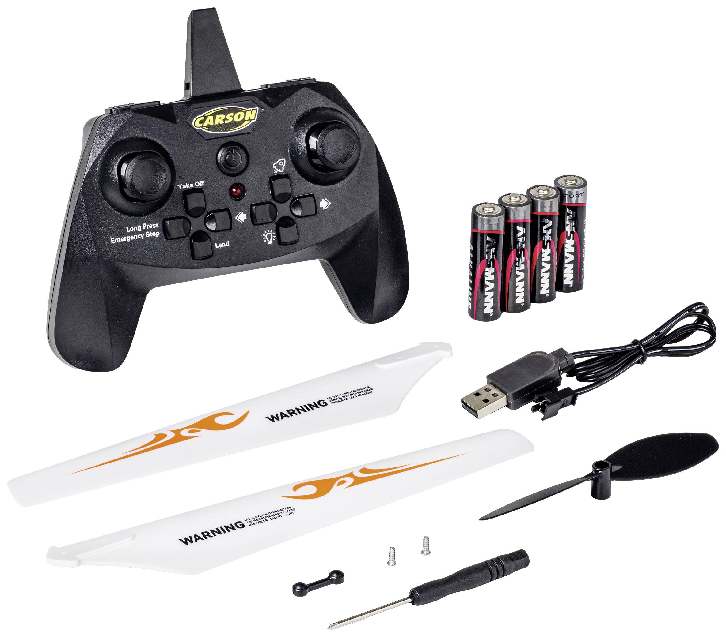 Carson Modellsport Easy Tyrann 670 Hélicoptère RC débutant prêt à voler (RtF)