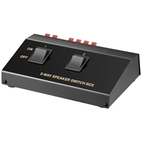 Goobay 60928 2 ports Commutateur pour haut-parleur commutable individuellement Goobay 60928 2 ports Commutateur pour haut-parleur commutable individuellement
