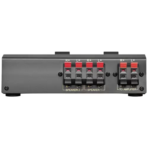 Goobay 60928 2 ports Commutateur pour haut-parleur commutable individuellement Goobay 60928 2 ports Commutateur pour haut-parleur commutable individuellement