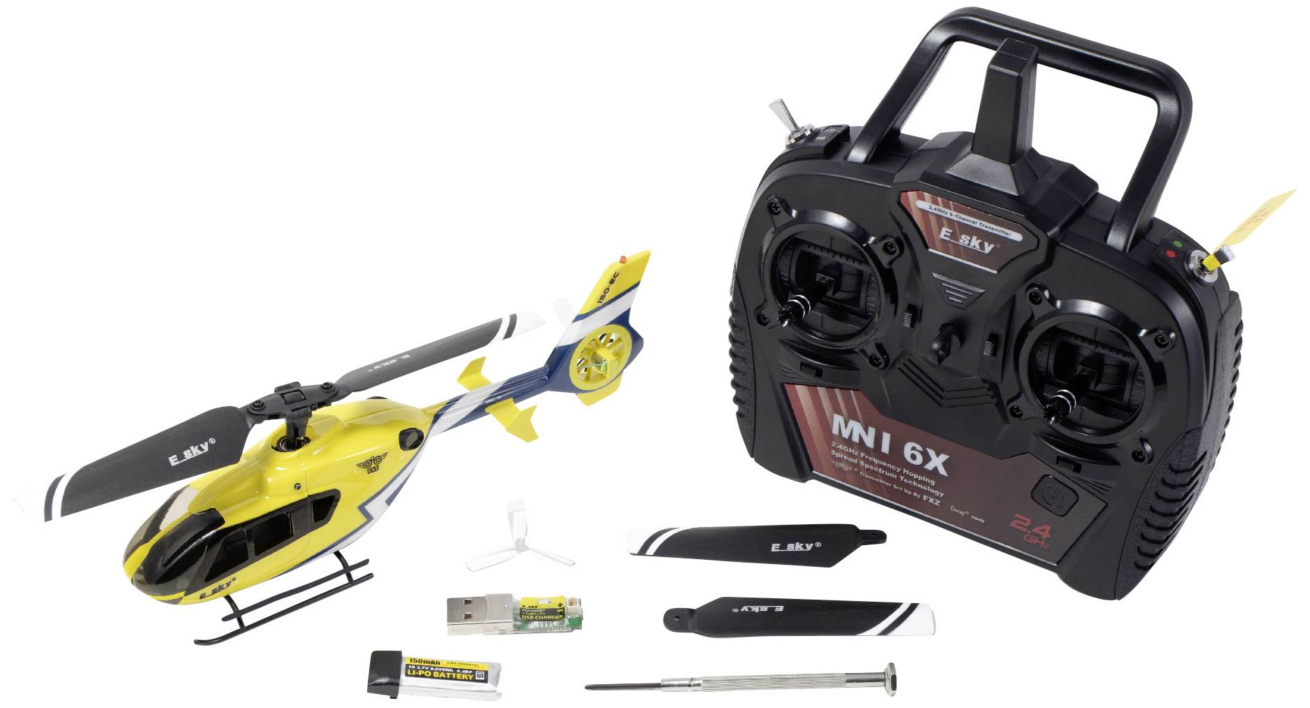 E-Sky 150 EC Hélicoptère RC débutant prêt à voler (RtF) 150