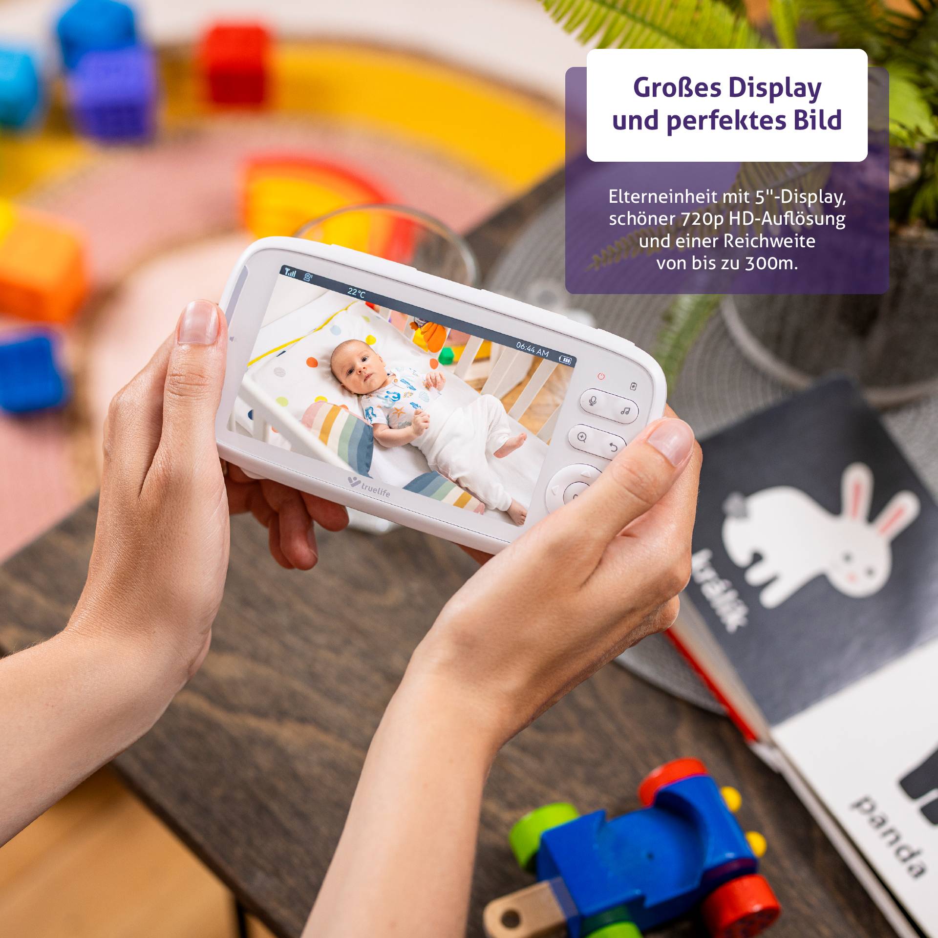 truelife R5 TLVMMNCR5NNWA Babyphone avec caméra 2.4 GHz