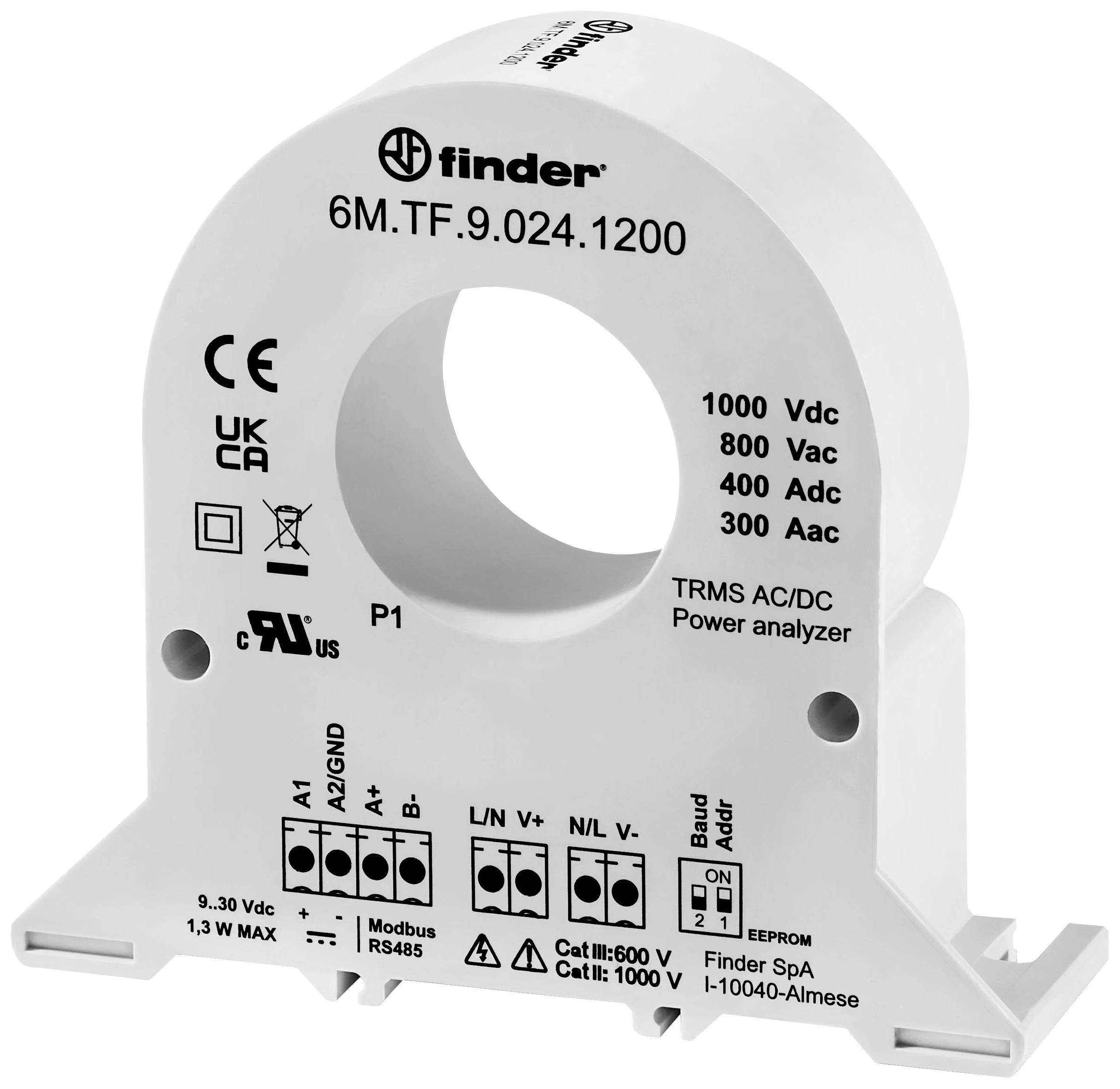 Finder 6M.TF.9.024.1200 6M.TF.9.024.1200 Transducteur d'énergie 1 pc(s)