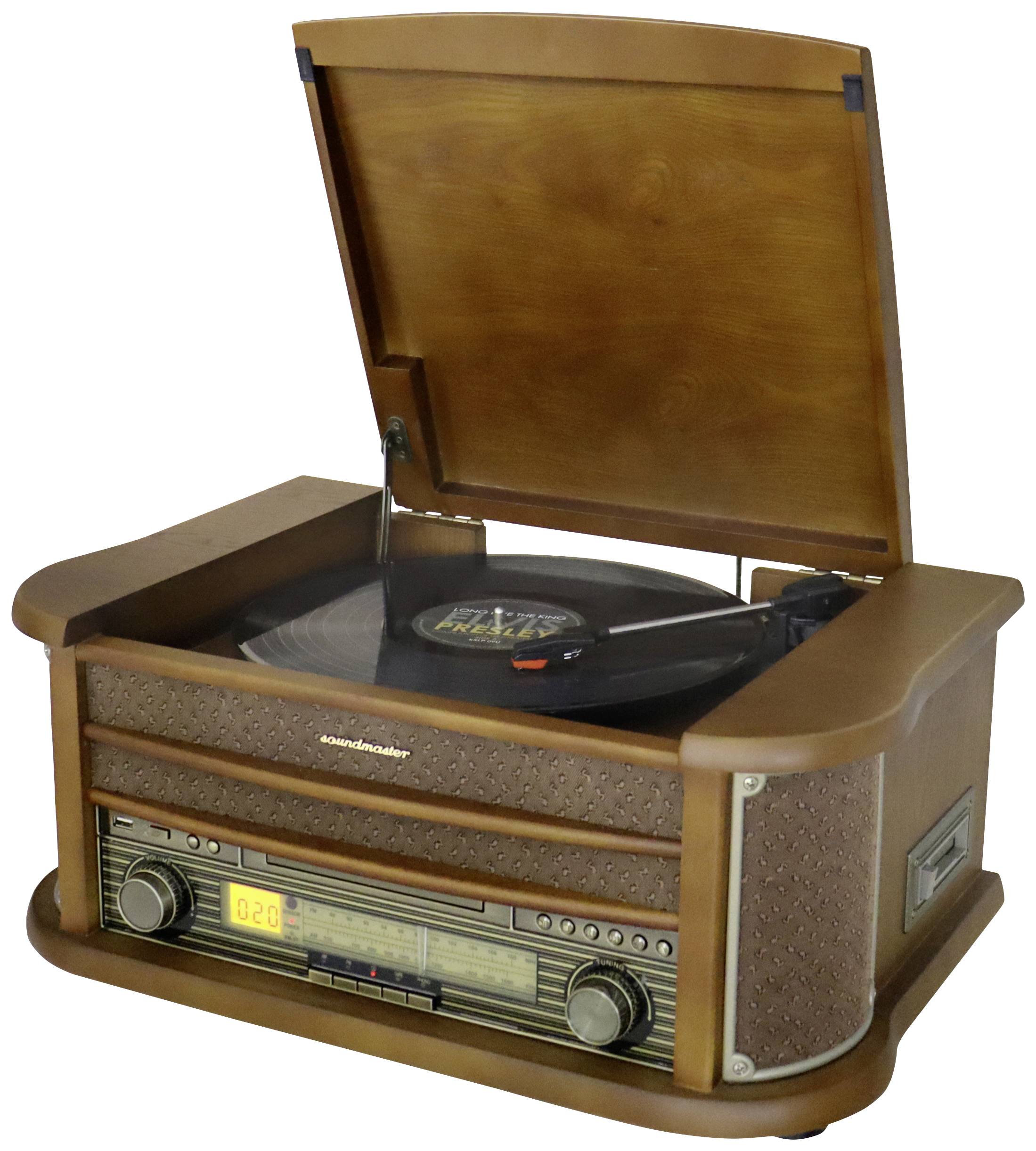 soundmaster NR560 Platine USB chêne