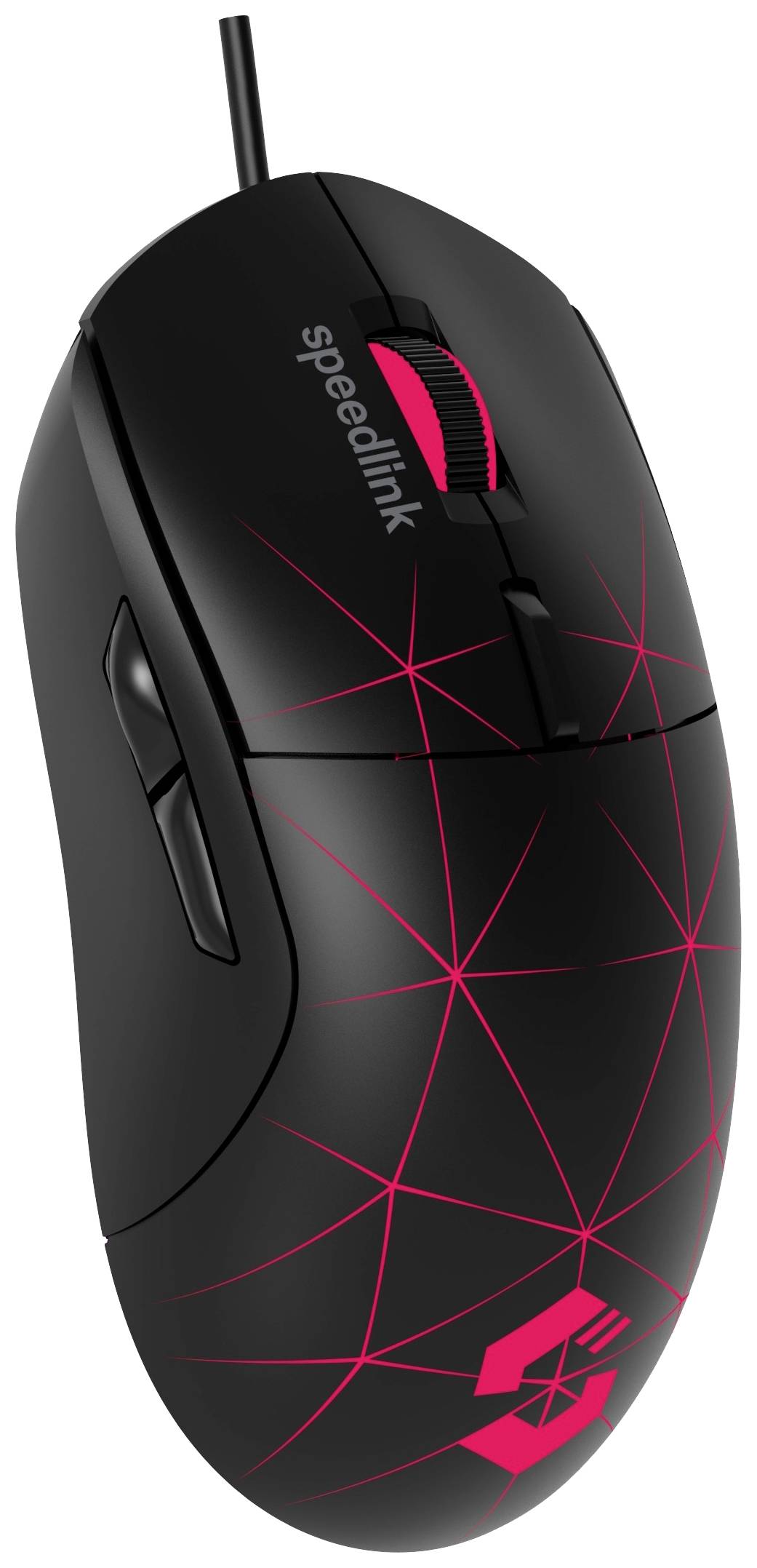 SpeedLink CORAX Souris de gaming USB noir 5 Boutons 3200 dpi éclairé, molette intégrée