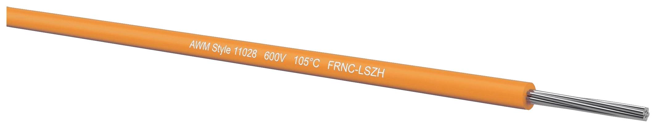 Kabeltronik 090260711 Fil de câblage UL 11028 1 x 0.14 mm² orange 250 m