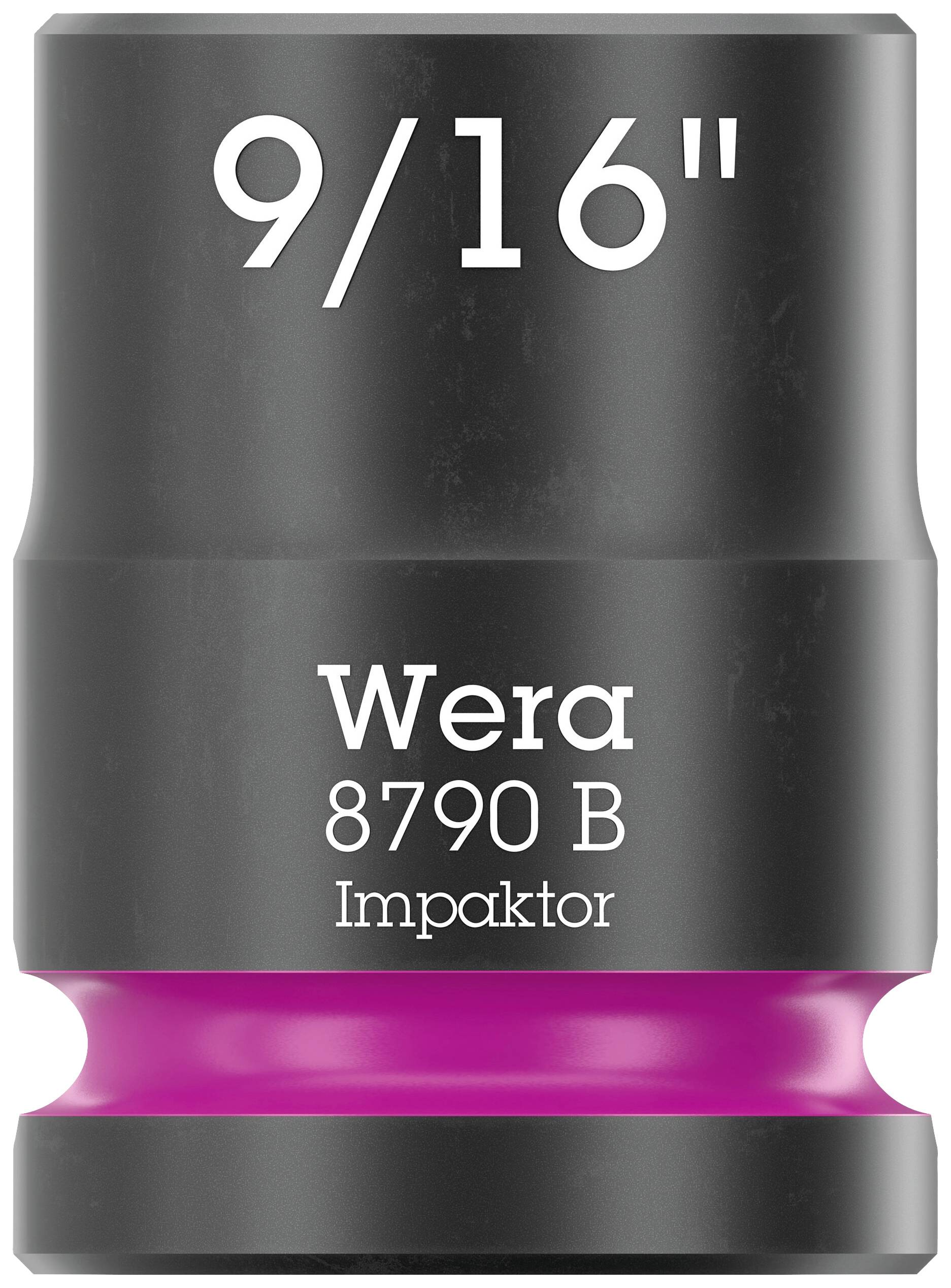 Wera 8790 B Impaktor 05005519001 6 pans extérieurs Douille 9/16" 1 pièce 3/8"