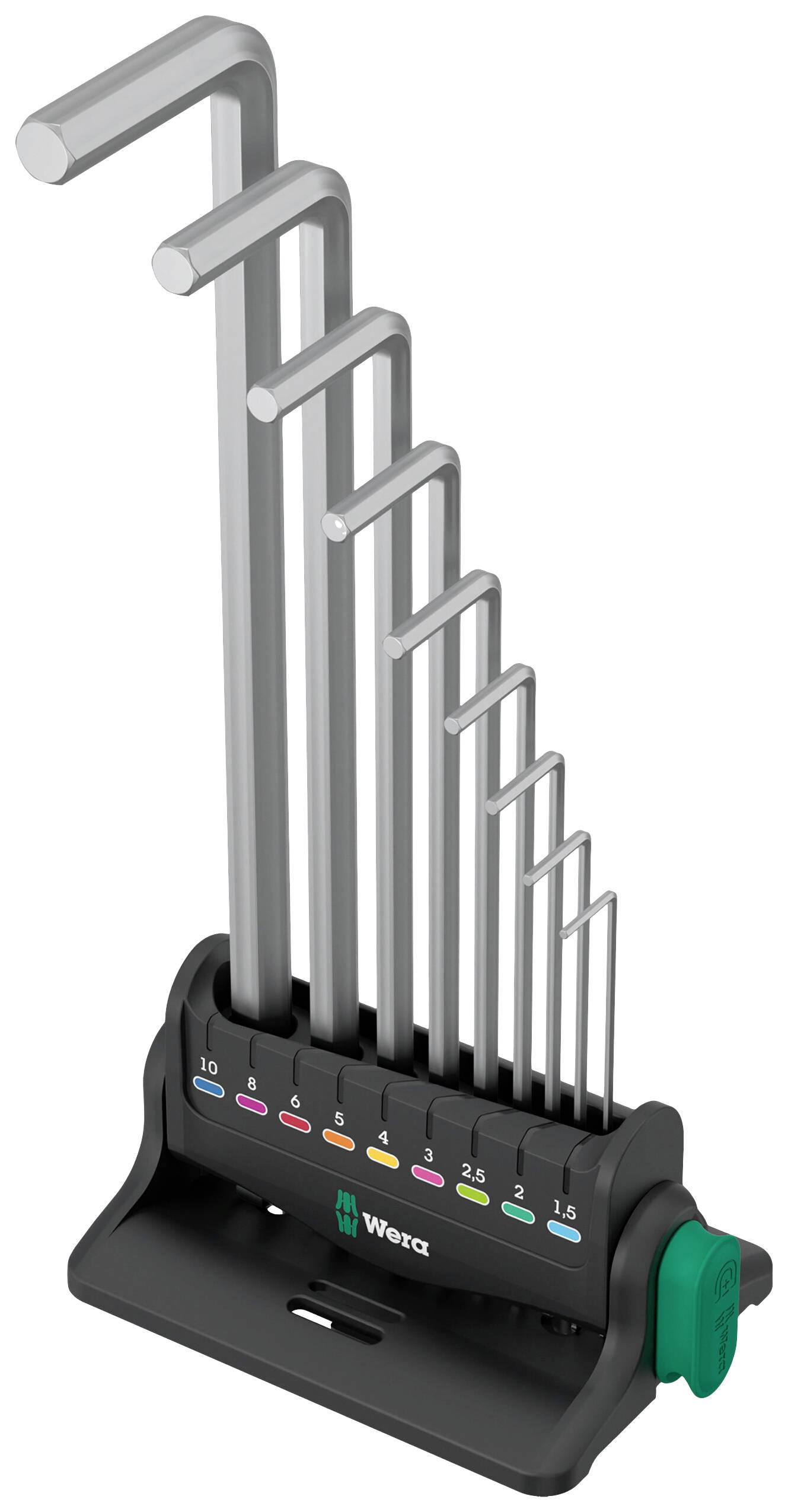 Wera 950/9 Hex-Plus 8 6 pans intérieurs Jeu de clés mâles coudées 9 pièces