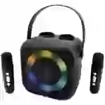 Système karaoké soundmaster BT2024SW avec microphone, rechargeable noir Système karaoké soundmaster BT2024SW avec microphone, rechargeable noir