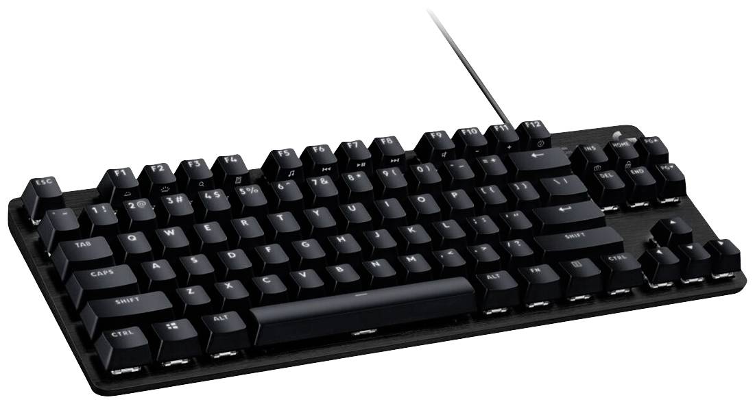 Logitech G413 TKL SE USB Clavier de gaming allemand, QWERTZ noir éclairé, protégé contre les infiltrations d'eau
