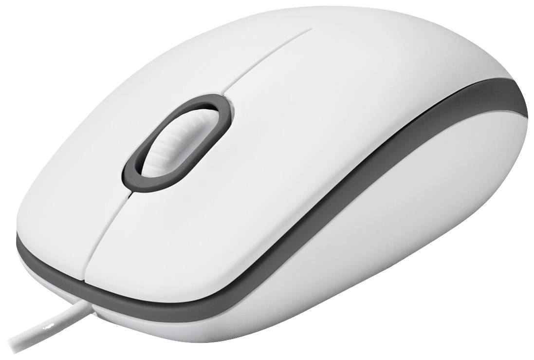 Logitech M100 Souris filaire optique blanc 3 Boutons 1000 dpi