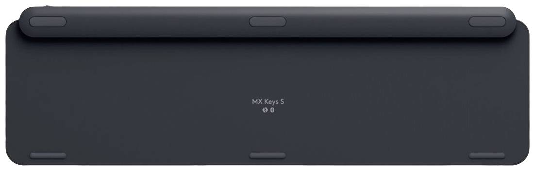 Logitech MX Keys S Bluetooth Clavier allemand, QWERTZ graphite éclairé, ergonomique, fonction Multipair