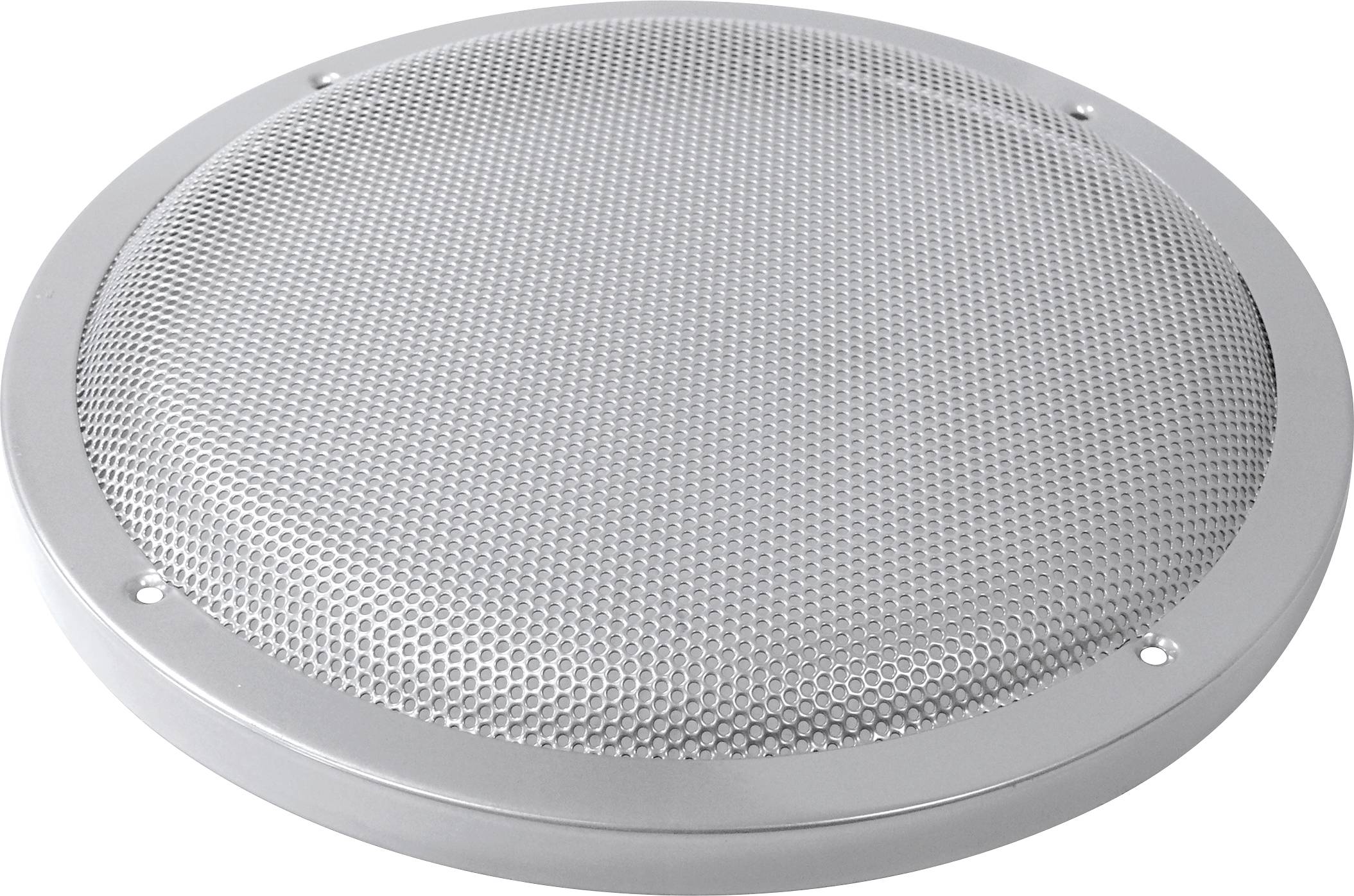 Protection de haut-parleur en métal de forme ronde avec une structure de grille fine. Conçue pour protéger et couvrir les haut-parleurs.
