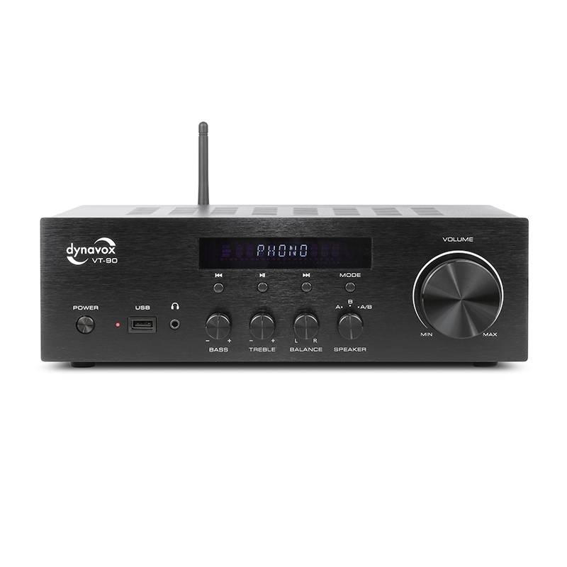 Dynavox VT-90 Amplificateur stéréo 1 x 180 W noir