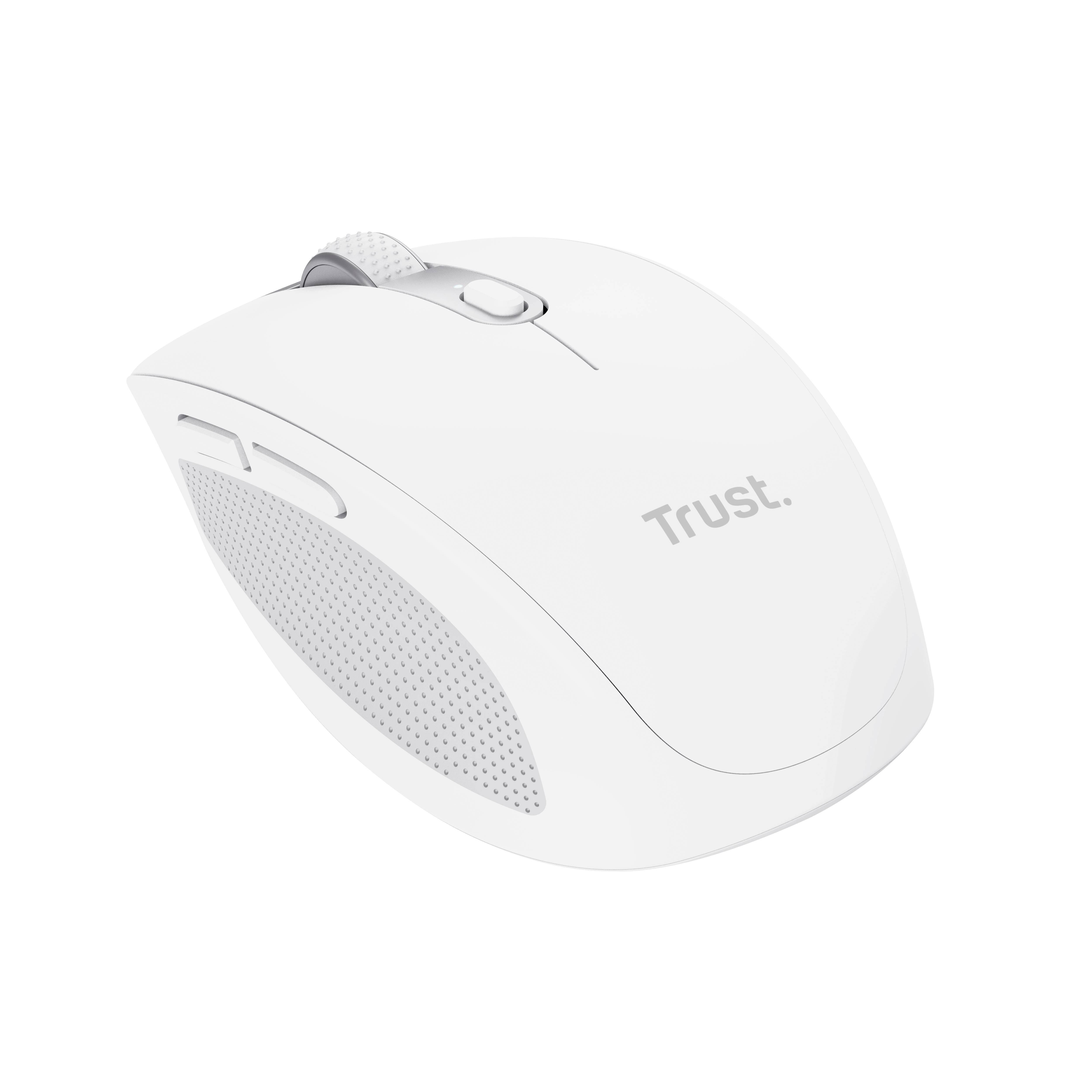 Trust OZAA COMPACT Souris radio optique blanc 6 Boutons 3200 dpi molette intégrée