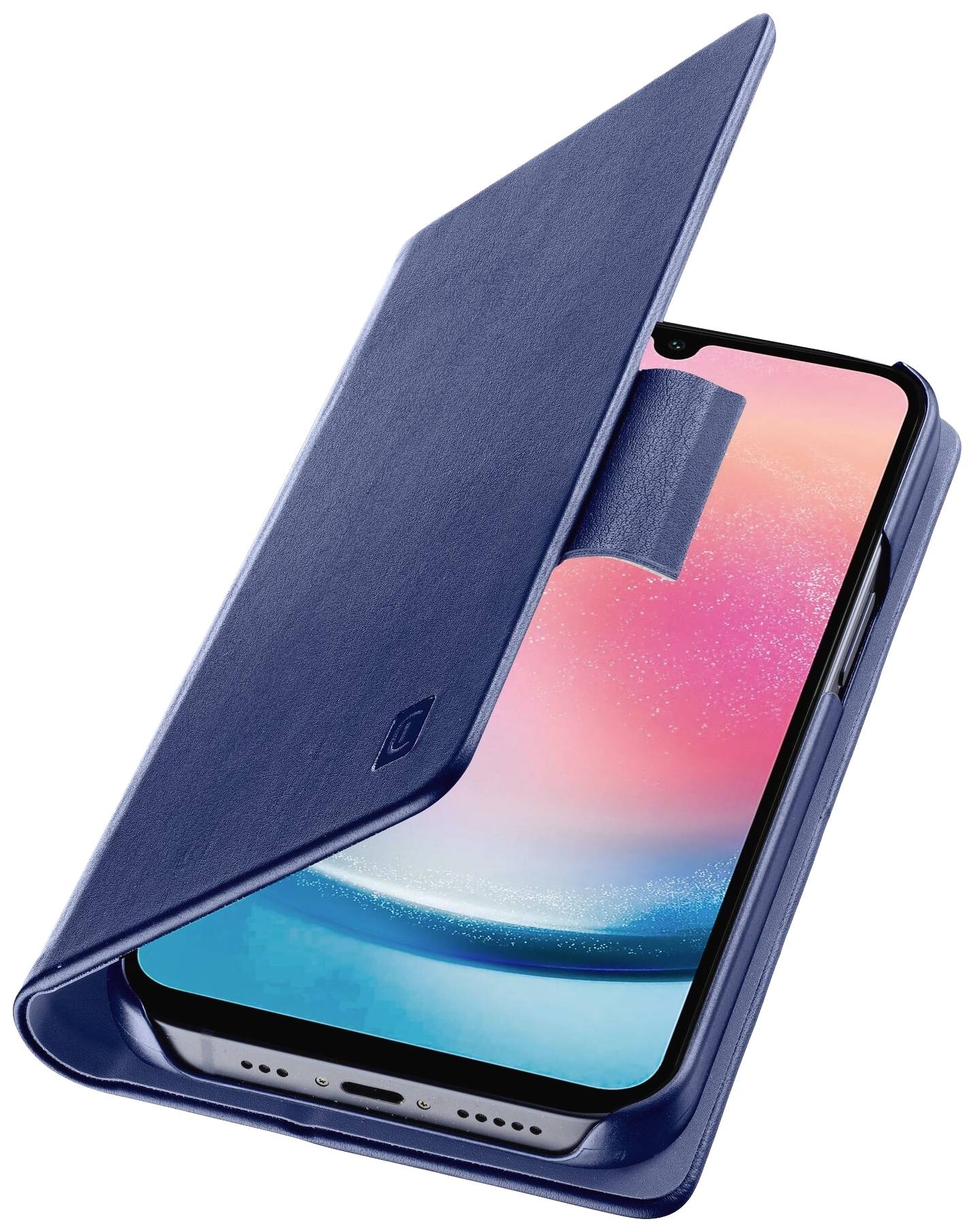 Cellularline BOOK3GALA255GB Étui portefeuille Samsung Samsung Galaxy A25 5G bleu fonction socle