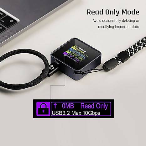 Dockcase Pocket Smart Boîtier pour SSD M.2 USB-C® (USB 3.2 Gen 2) 10 GBit/s M.2 PCIe NVMe 2230 DSWC1M-3G