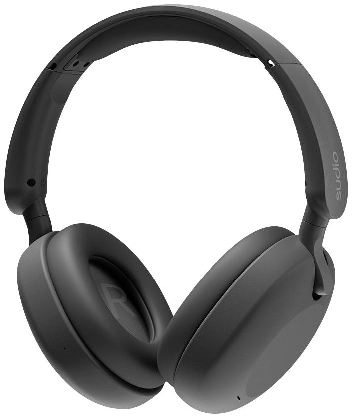 Casque audio noir à écouteurs circumauraux avec coussinets rembourrés et arceau réglable, adapté pour écouter de la musique ou passer des appels téléphoniques.