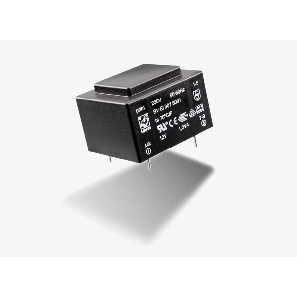 Hahn BV EI 307 8012 Transformateur pour circuits imprimés 1 x 230 V 1 x 15 V/AC 1.3 VA 87 mA Hahn BV EI 307 8012 Transformateur pour circuits imprimés 1 x 230 V 1 x 15 V/AC 1.3 VA 87 mA