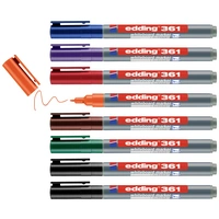 Edding 4-361-8-S2999 Set de marqueurs pour tableau blanc noir, rouge, bleu, vert, orange, marron, violet 8 pc(s) Edding 4-361-8-S2999 Set de marqueurs pour tableau blanc noir, rouge, bleu, vert, orange, marron, violet 8 pc(s)
