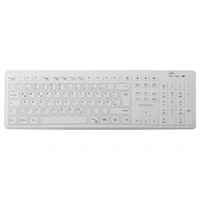 Renkforce RF-WRK-300 sans fil Clavier hygiénique allemand, QWERTZ blanc mat protégé contre les infiltrations d'eau Renkforce RF-WRK-300 sans fil Clavier hygiénique allemand, QWERTZ blanc mat protégé contre les infiltrations d'eau