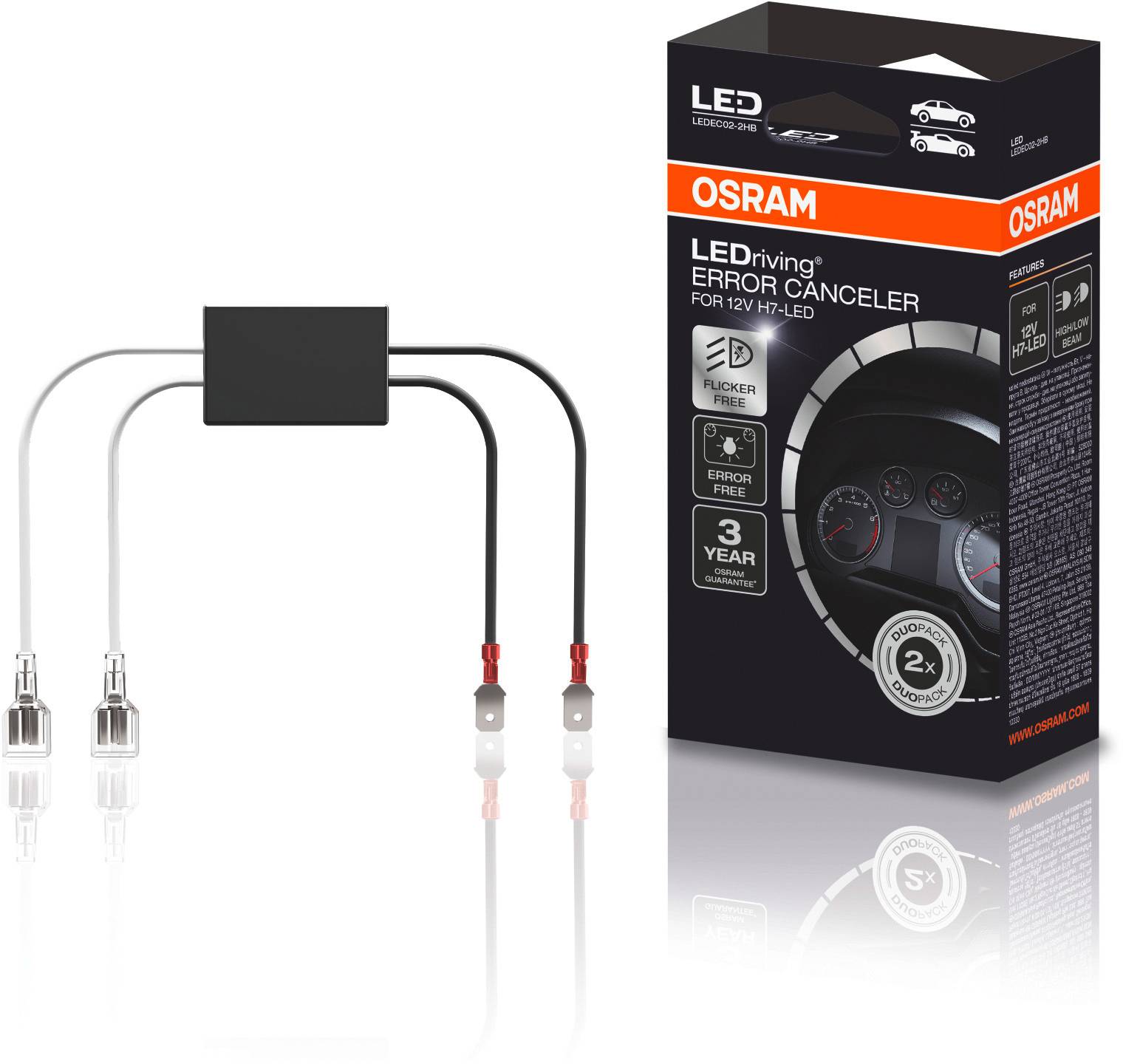 Osram Automotive Résistance de charge CanBus LEDEC02-2HB Type de construction (ampoule de voiture) Canbus Lastwiderstand