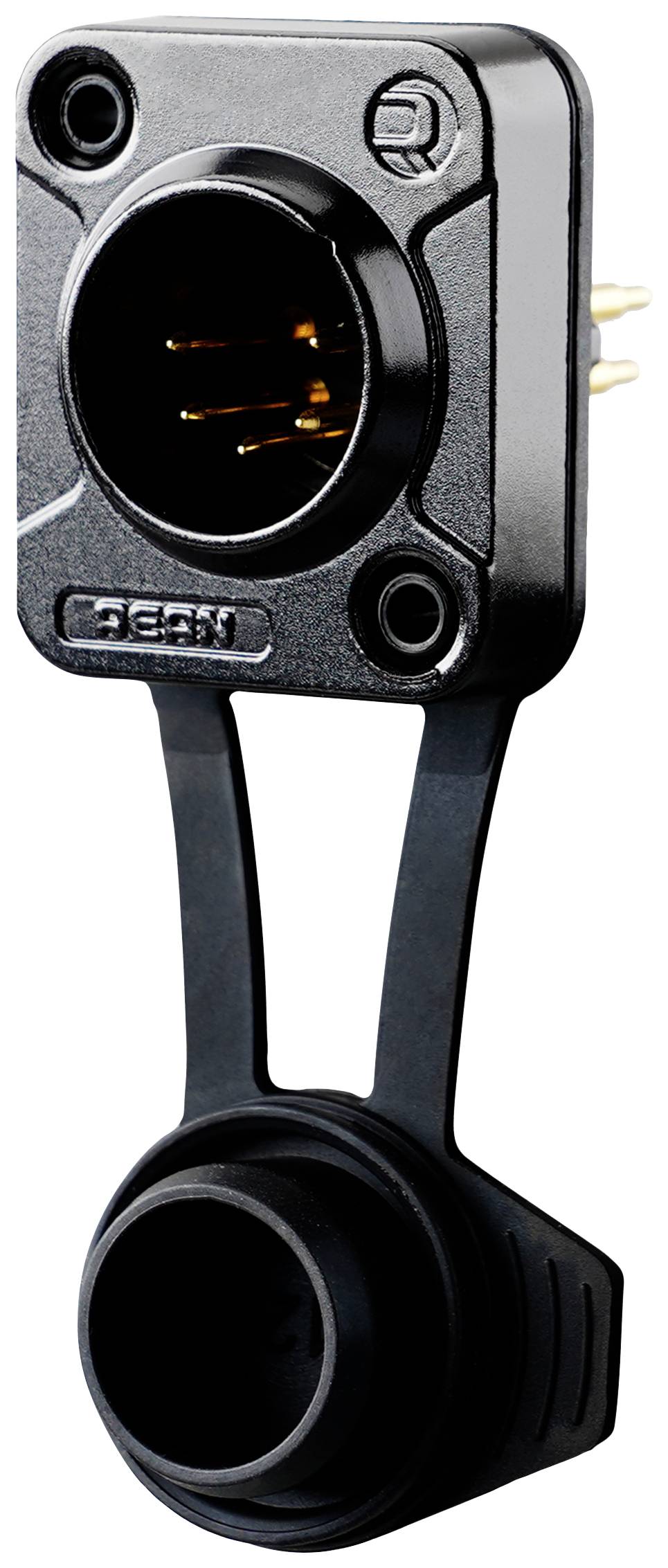 Rean AV RRX5M-Z-012-1 XLR embase mâle Nombre de pôles: 5 noir 1 pc(s)