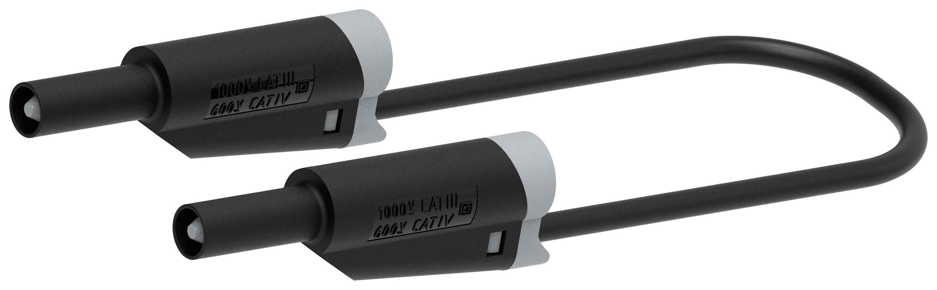 Electro PJP 2710-IEC-CD1-100N Cordon de mesure Banane mâle 4 mm Banane mâle 4 mm 1.00 m noir 1 pc(s)