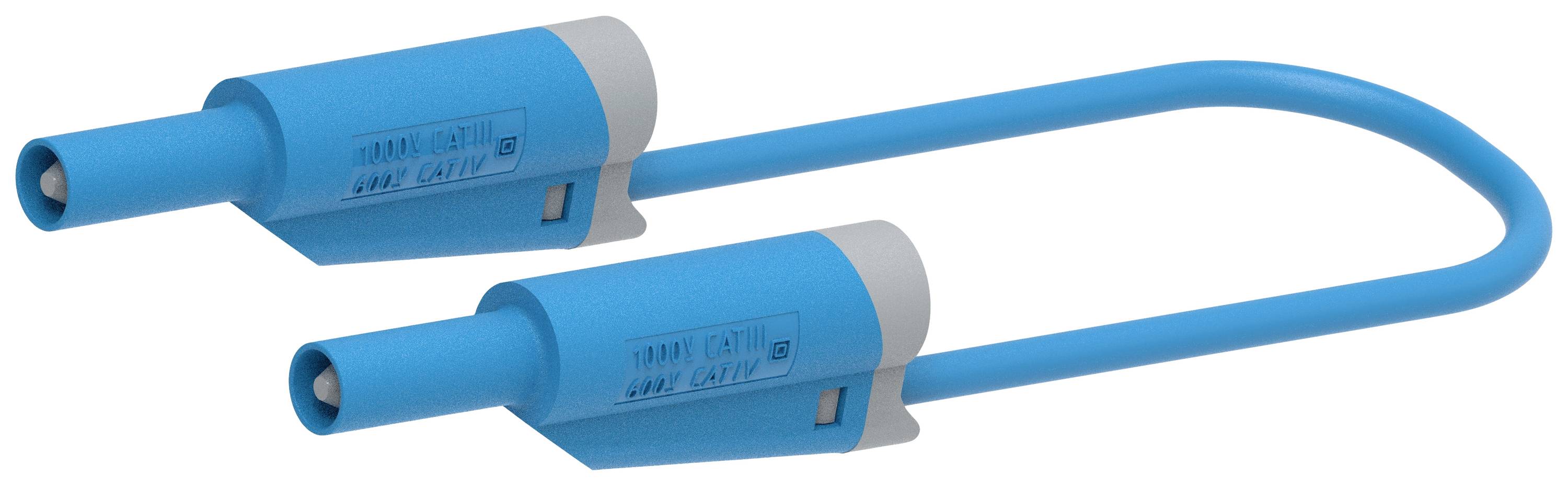 Electro PJP 2710-IEC-CD1-50BL Cordon de mesure Banane mâle 4 mm Banane mâle 4 mm 50 cm bleu 1 pc(s)