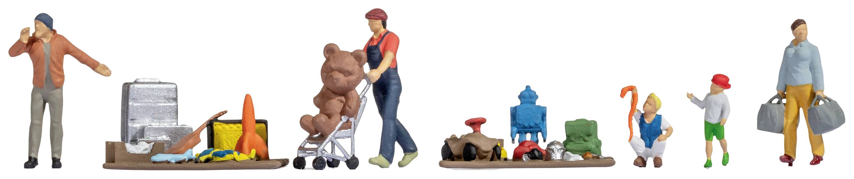 NOCH H0 Lot de 3 puces peint, debout